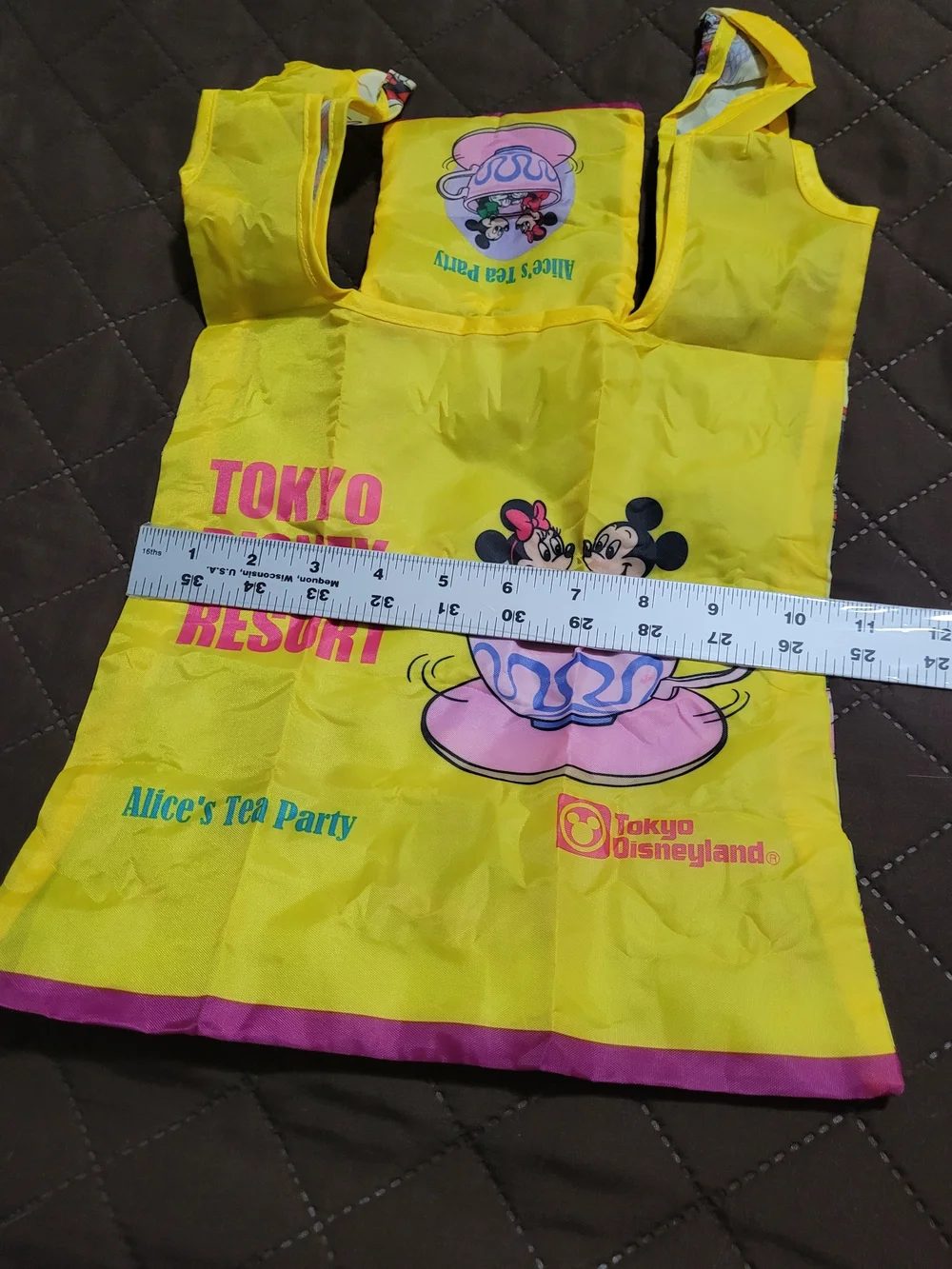 NWT  Tokyo Disney Resort Exclusive Retro Attraction Capsule Toy Eco Bag Set of 3